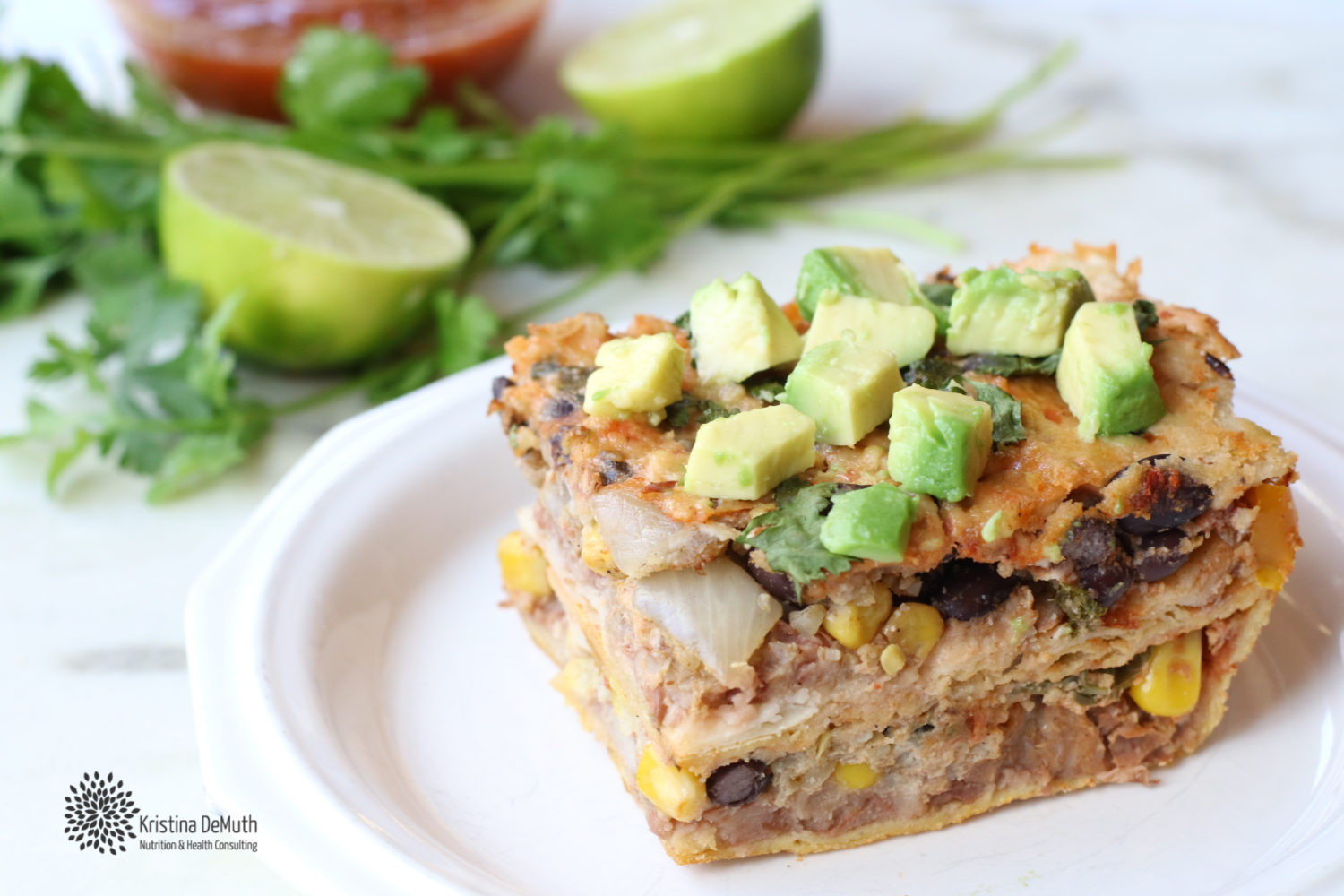 Two Bean Enchilada Casserole Kristina DeMuth