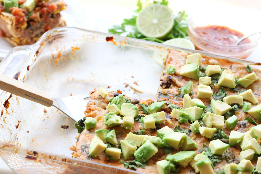 Two Bean Enchilada Casserole Kristina DeMuth