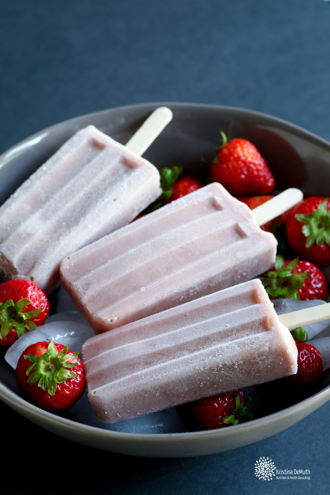 Strawberry Banana Popsicles Kristina DeMuth